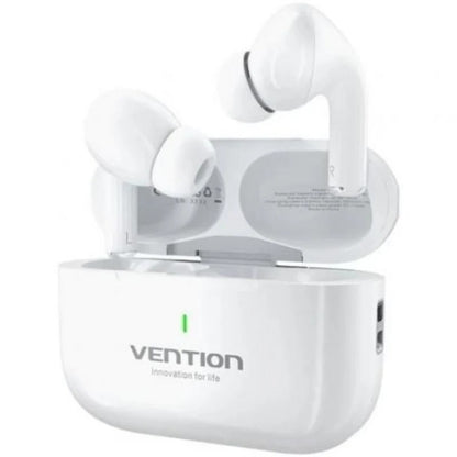 Vention Echo Lite E11 Auriculares Sem Fios Bluetooth 5.4 com Estojo de Carga e IPX4 Brancos