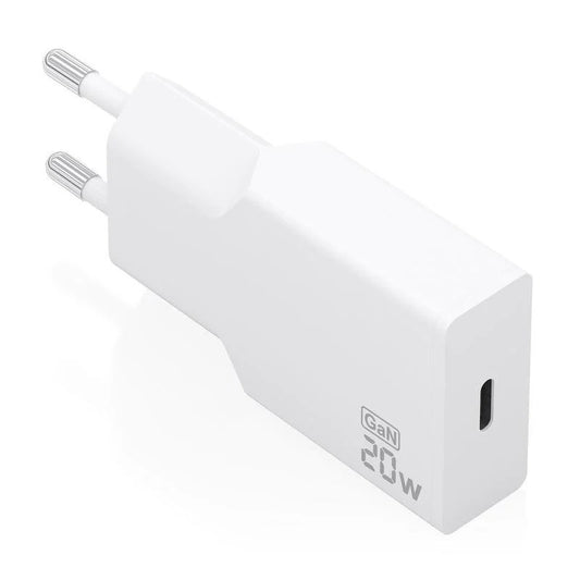 Carregador Aisens Ultra Fino GaN 20W USB-C PD3.0 Branco