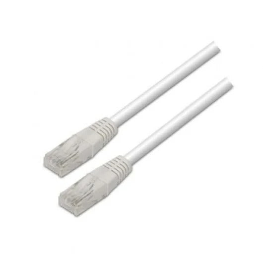 Cabo de rede AISENS A135-0251 RJ45 Cat6 2m, conectores UTP brancos e dourados