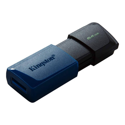 Pen Drive Kingston DataTraveler Exodia M USB 3.2 64GB Preta/Azul