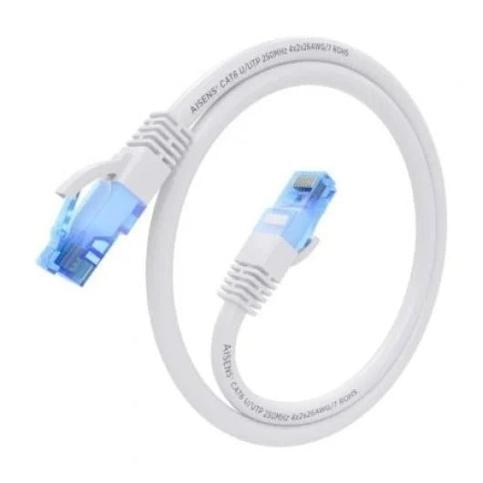 Cabo de rede Aisens RJ45 Cat.6 UTP AWG26 CCA - 1,5 m - Branco