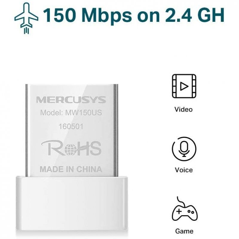Adaptador WiFi Mercusys MW150US N150