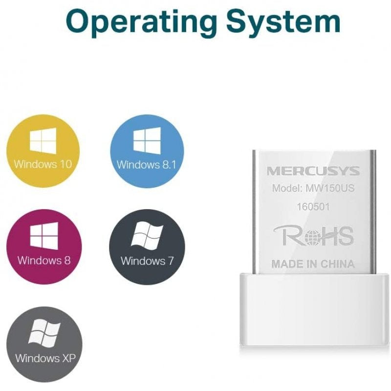 Adaptador WiFi Mercusys MW150US N150