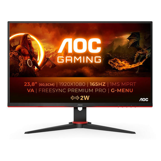 Monitor Gaming AOC 24G2SAE/BK 23.8" Full Hd 1ms 165hz Va Multimedia Preto