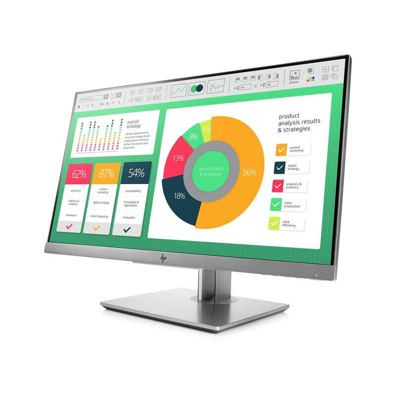 Monitor Recondicionado HP 21.5" Elitedisplay e223, Full Hd ,Hdmi, Vga, Displayport
