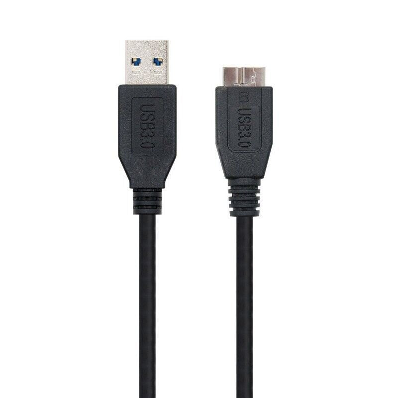 Nanocable Cabo USB 3.0 Tipo A Macho a Micro USB B Macho 1 Metros Preto