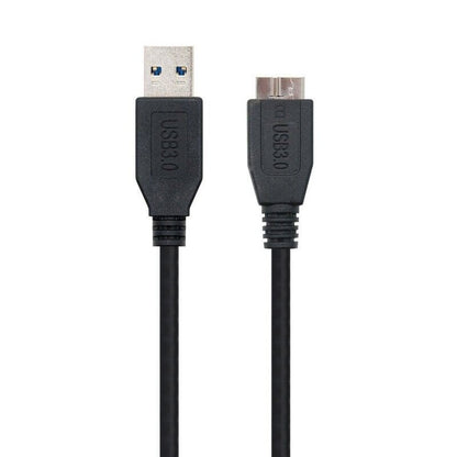 Nanocable Cabo USB 3.0 Tipo A Macho a Micro USB B Macho 1 Metros Preto