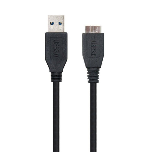 Nanocable Cabo USB 3.0 Tipo A Macho a Micro USB B Macho 1 Metros Preto