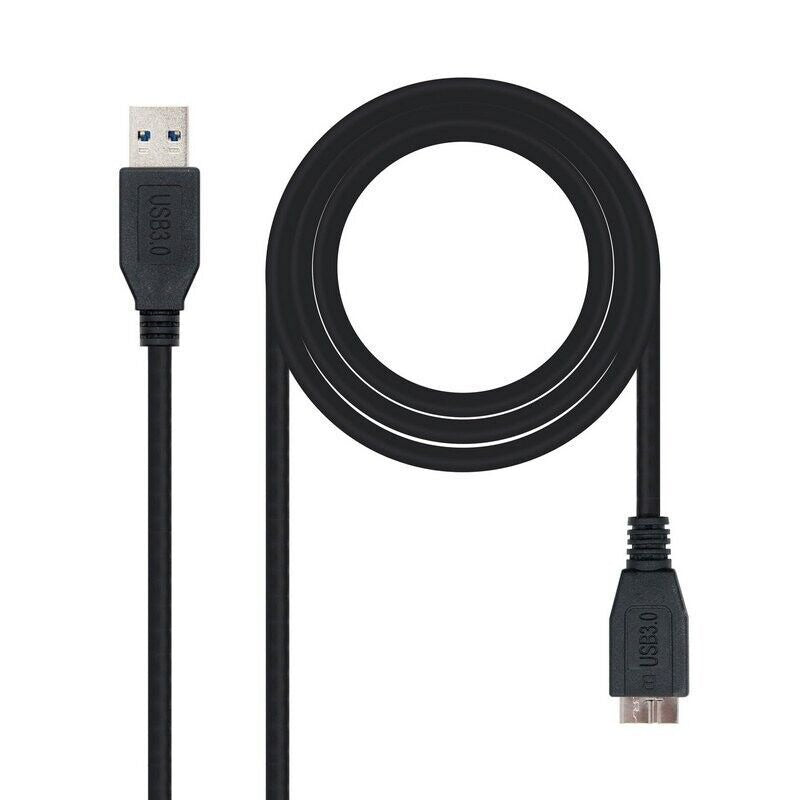 Nanocable Cabo USB 3.0 Tipo A Macho a Micro USB B Macho 1 Metros Preto