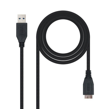 Nanocable Cabo USB 3.0 Tipo A Macho a Micro USB B Macho 1 Metros Preto