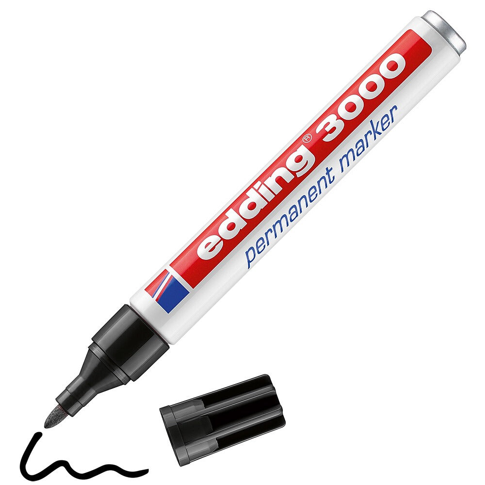 Marcador Permanente Edding 3000 Preto