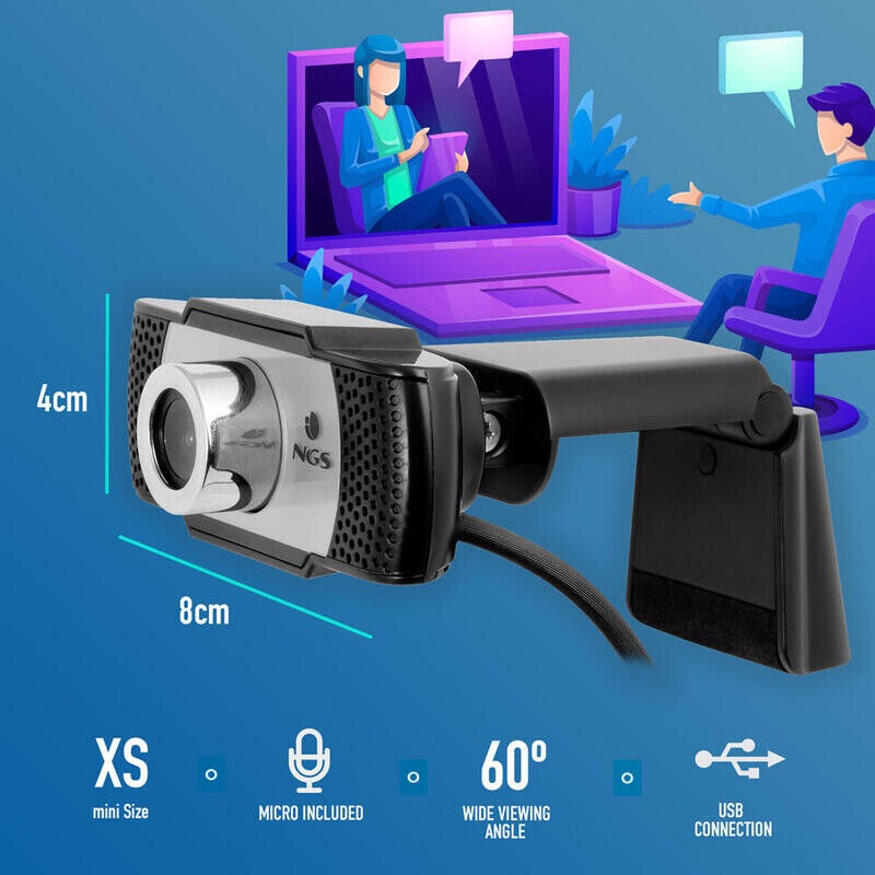 Webcam C.Microfone XpressCam USB 720P HD